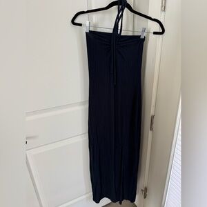 1. State Navy Blue Strapless Dress